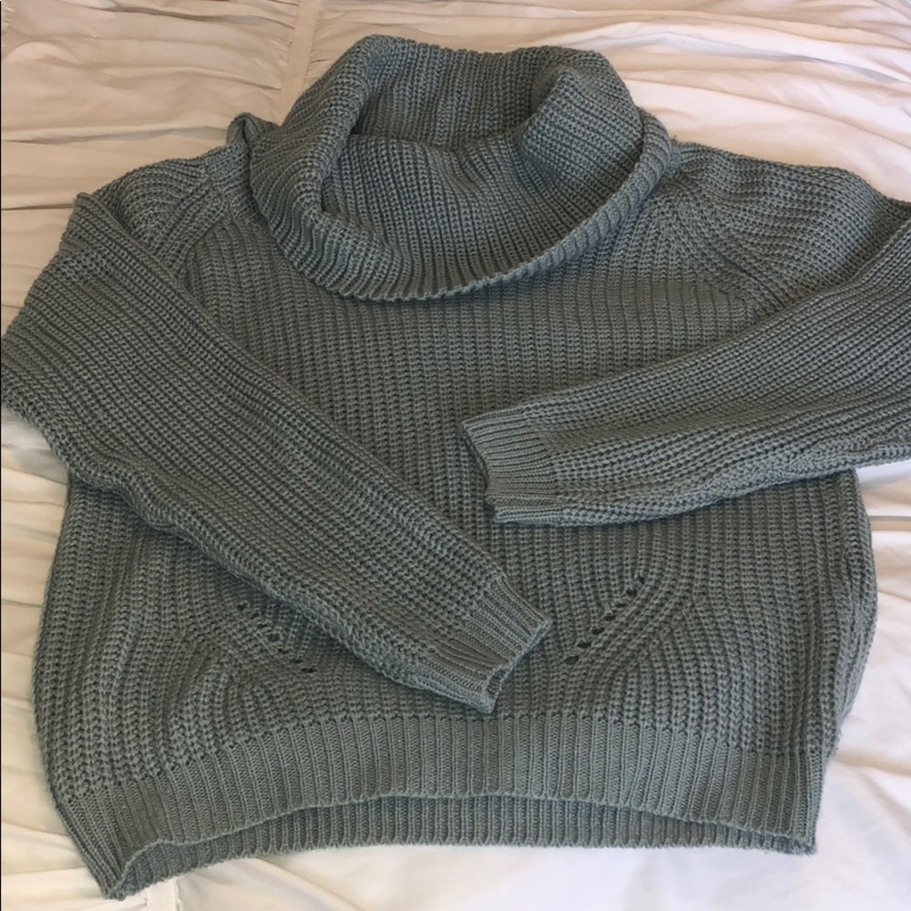 Blue grey sweater